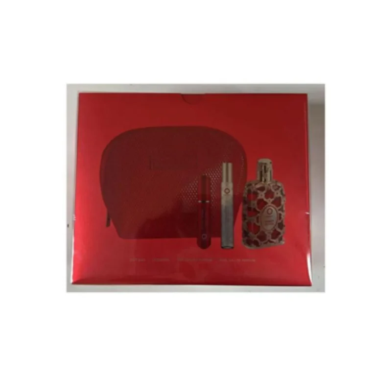 SET ORIENTICA AMBER ROUGE GIFT ( 4 PC ) 2.7 OZ. EDP SP / 0.33 OZ. EDP SP / ATOMIZER / GIFT BAG
