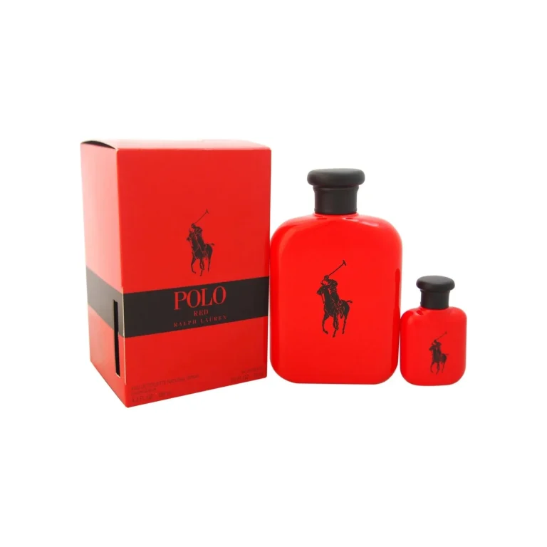 SET RALPH LAUREN POLO RED MEN (2 PC SET) 4.2OZ EDT/MINI-TRAVEL SET