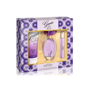 SET GUESS GIRL BELLE WOMEN ( 3 PC) SET 3.4 OZ. EDT / 6.7 OZ. BL / MINI ( NEW UPC )