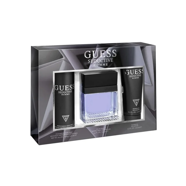 SET GUESS SEDUCTIVE MEN ( 3 PC SET ) 3.4 OZ. EDT / 6.7 OZ. SG / 6.0 OZ. BS