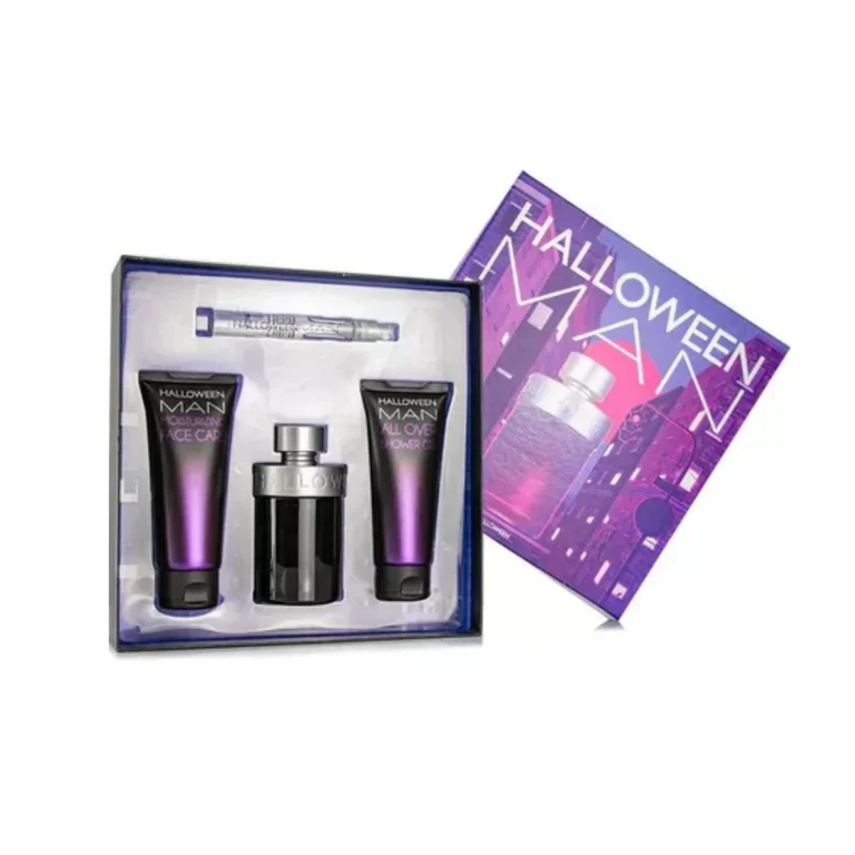 HALLOWEEN MAN ( 4 PC )4.2 OZ EDT SP / A/S 3.4 OZ /SG 3.4 OZ /TAVEL PURSE 0.3 OZ